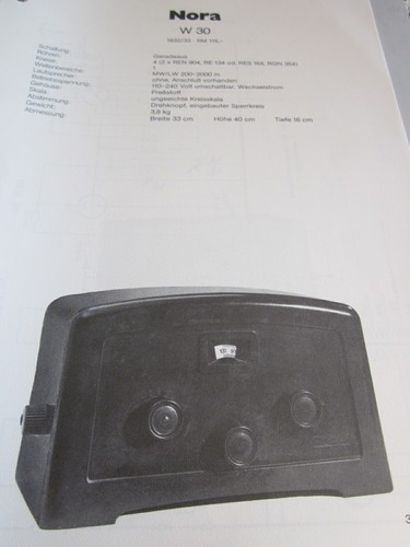 Schema elettrico radio nora - schema, w