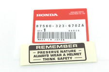 HONDA ADESIVO REMEMBER SERBATOIO CB350-500-750 FOUR COLORE NERO