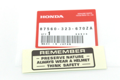 Honda adesivo remember - adesivo,