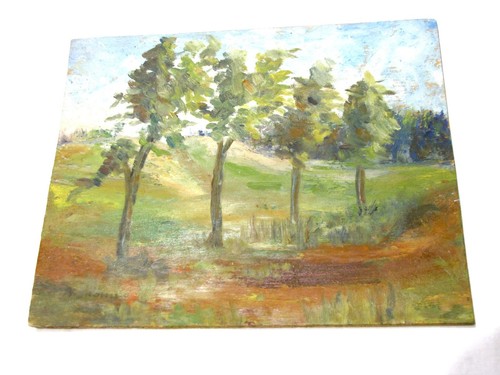 Antico quadro olio - , su