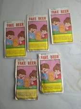 Bustine fake beer scherzi di carnevale vintage