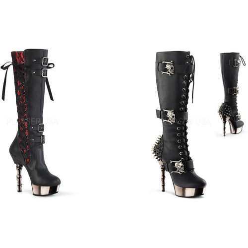Stivali ginocchio pleaser - al,