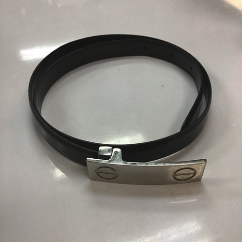 Cintura cartier pelle nera - cintura,