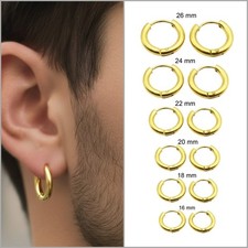 Orecchini a cerchio da uomo
