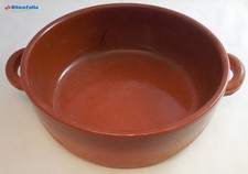 H 858 PIROFILA IN TERRACOTTA CON MANICI DIAMETRO CM 24