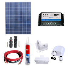 Kit fotovoltaico pannello solare 200W camper staffe cavi