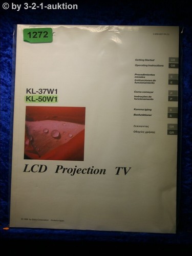 Sony manuale uso 37w1 - sony, d'uso