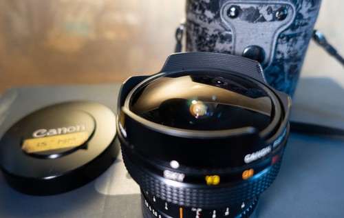 Canon fish eye lens - fd, f