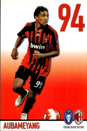 Cartolina calcistica milan - cartolina,