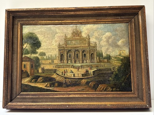 Dipinto antico paesaggio primo - dipinto,
