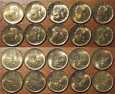 [MREP0154S] REPUBBLICA ITALIANA [Gig.201] 20 LIRE 1974 Lotto di 10 monete FDC