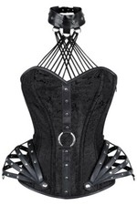 Corsetto Burlesco Gotico Nero