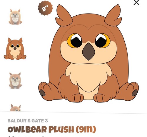 Youtooz orso gufo baldur s - *, baldur's