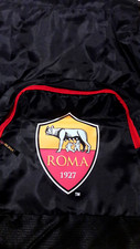 As Roma Calcio Zaino Sacca Morbida Con Tasche Per Scuola E Tempo Libero Cm 50X40