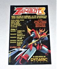 Pubblicita' L'INVINCIBILE ZAMBOT 3 e ANIMANIA - 1997 Video manga locandina ROBOT