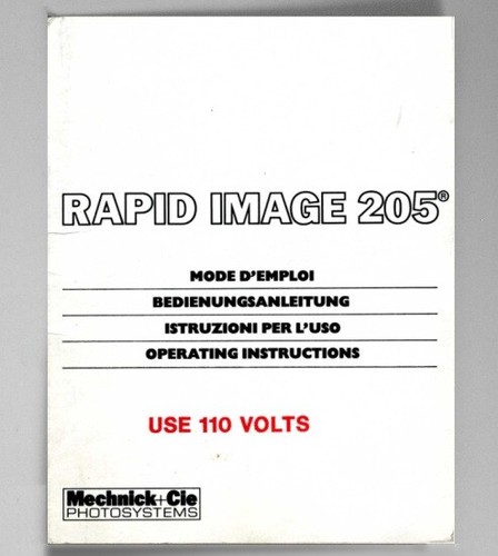 Rapid image 205 manuale - image,