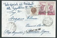 ITALIA 1961 COPERTINA VOLO SPECIALE GRONCHI AFFRANCATURA MISTA RARA IN TARIFFA