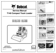 Bobcat T140 Compact Track Loader Manuale di servizio A3L711001 A3L811001 PDF