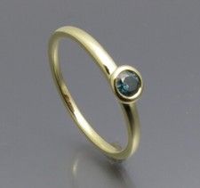 DESIGN MATURO - ANELLO DI FIDANZAMENTO BRILLANTE - ORO 585