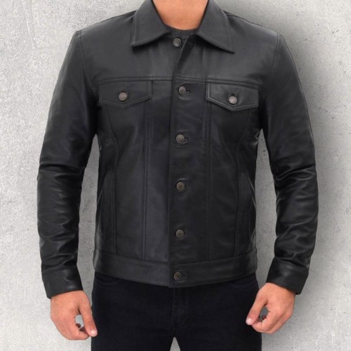 Giacca pelle uomo - giacca, classica