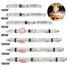 VEVOR Laser Tube en Verre CO2 Gravur Tube Laser 150W/130W/100W/80W/60W/50W/40W