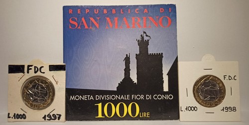 Lotto monete lire 1000 - di, n°3