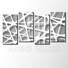 Set 4 quadri astratti moderni