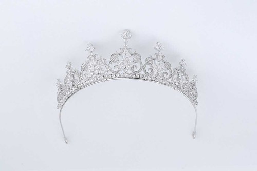 Diadema argento 925 rodiato - in,