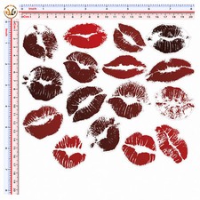 labbra adesivi auto moto casco tuning lips sticker helmet decal print pvc 16 pz.