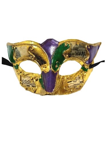 Maschera musicale viola - , verde