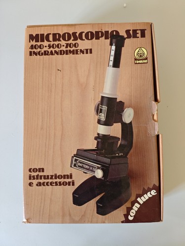 Microscopio giocattolo vintage - microscopio,