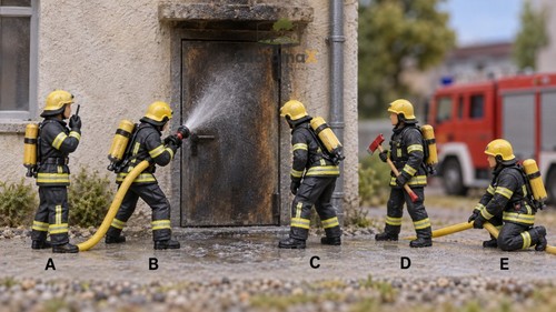 Pompiere porta - pompiere, di