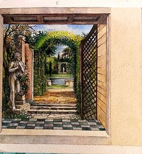 dipinto acquarello su carta