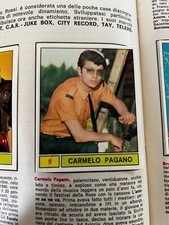 FIGURINA N.9 CARMELO PAGANO CANTANTI 69 1969 PANINI OTTIMA DA RECUPERO