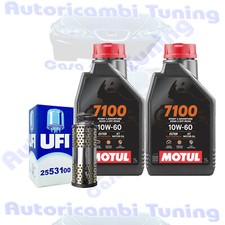 Kit Tagliando Olio Motul 7100 10W60 + Filtro Per Moto Guzzi Breva 750 2003>2009