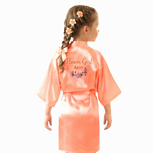 Accappatoio kimono raso - , seta