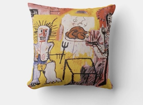 Cuscino 40x40 basquiat rice - cuscino,