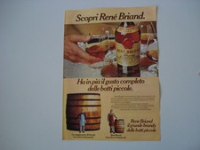 advertising Pubblicità 1980 BRANDY RENE' BRIAND