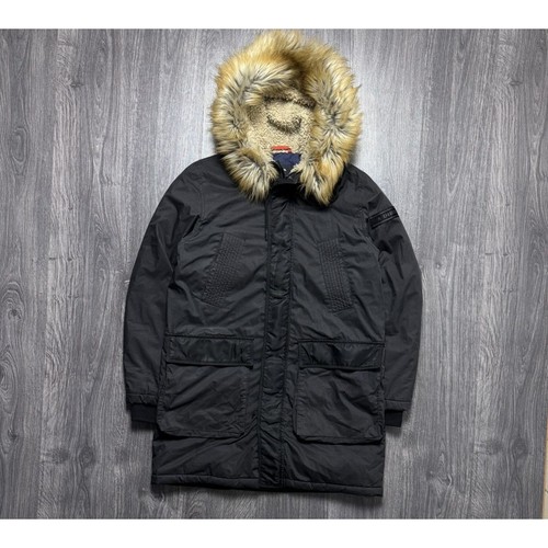Diesel uomo nero artico parka - diesel,