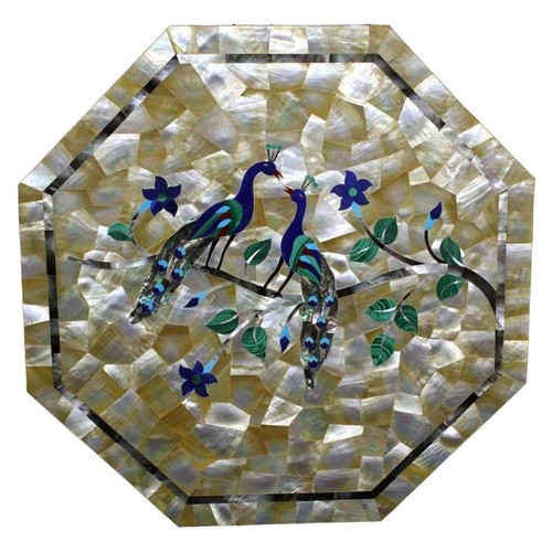 Centrotavola marmo - marmo, 18"