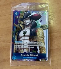 Dracule Mihawk P-081 Pre-Release WINNER Sealed ENG | One Piece Card Game TCG