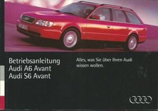 AUDI S6 A6 Avant C4 Manuale Uso e Manutenzione 1995 Manuale Ba