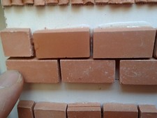 20 mattoni 13x30mm coppo terracotta minuterie presepe miniature animal crib 