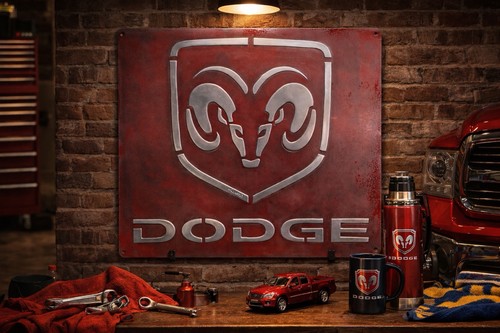 Vintage dodge metal sign - “vintage,