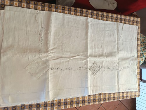 Antico lenzuolo lino - lenzuolo,