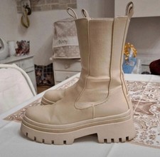 STIVALE COMBAT ECOPELLE BEIGE