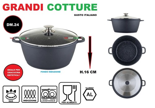 Pentola antiaderente stone - antiaderente,