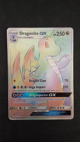 067 070 dragonite full art - gx,
