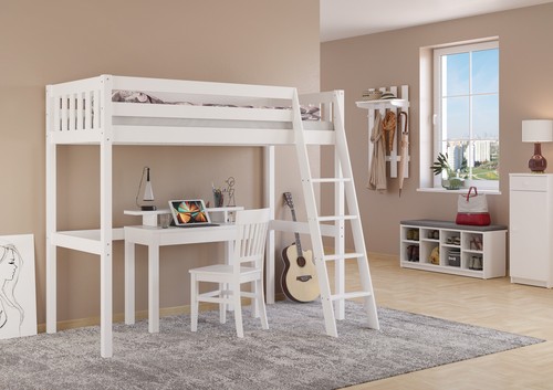 Letto soppalco pino - a,