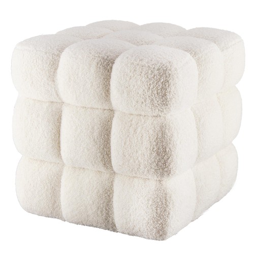 White square ottoman 3 - ottoman, 17''3